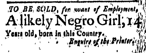 Mar 25 - New-London Gazette Slavery 1