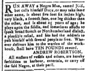 Mar 25 - South-Carolina and American General Gazette Slavery 12