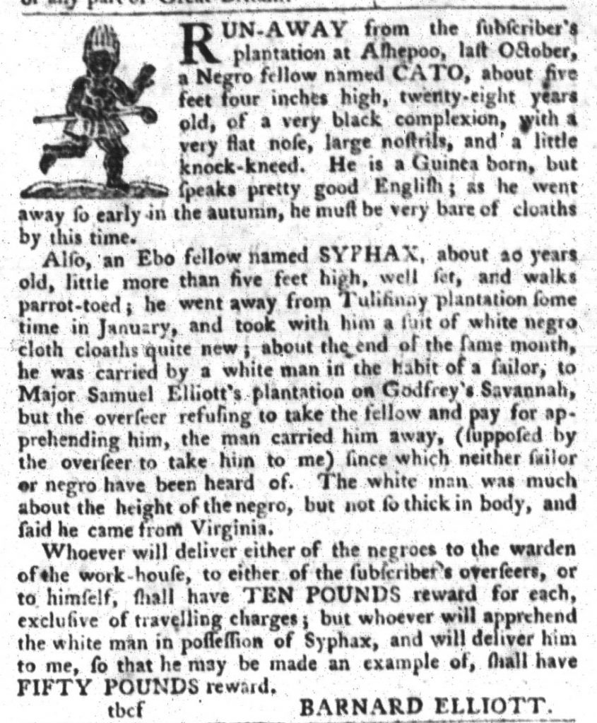 Mar 29 - South-Carolina Gazette and Country Journal Slavery 4