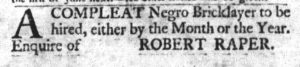 Mar 29 - South-Carolina Gazette and Country Journal Slavery 5