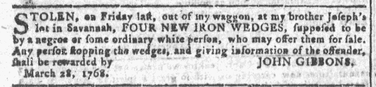 Apr 13 - Georgia Gazette Slavery 4