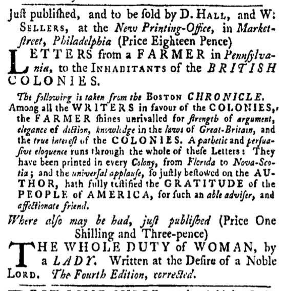 Apr 14 - 4:14:1768 Pennsylvania Gazette
