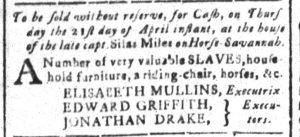 Apr 15 - South-Carolina and American General Gazette Slavery 6