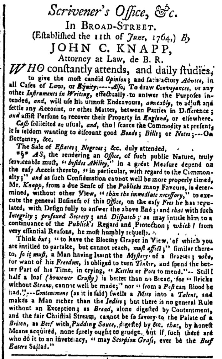 Apr 18 - New-York Gazette Weekly Post-Boy Slavery 1
