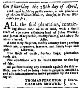 Apr 18 - South Carolina Gazette Slavery 7