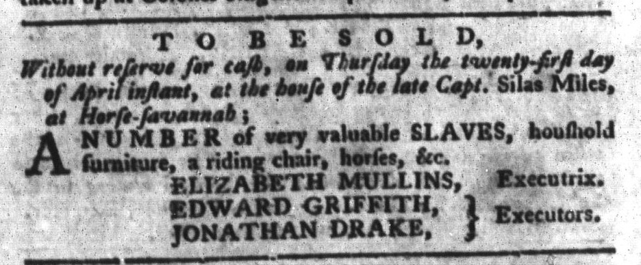 Apr 19 - South-Carolina Gazette and Country Journal Slavery 11