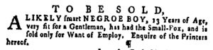 Apr 21 - Pennsylvania Gazette Supplement Slavery 5