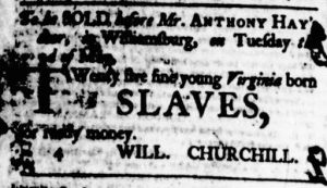 Apr 21 - Virginia Gazette Purdie and Dixon Slavery 5