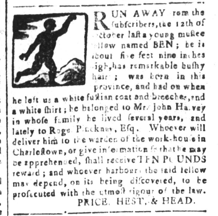 Apr 22 - South-Carolina and American General Gazette Slavery 8