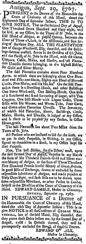 Apr 28 - Massachusetts Gazette Slavery 1