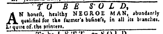 Apr 28 - Pennsylvania Gazette Slavery 2