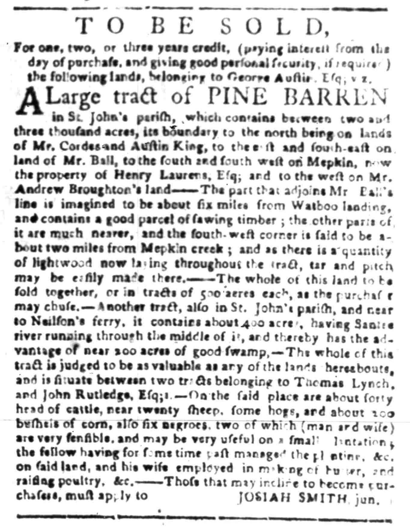 May 16 - South Carolina Gazette Slavery 4