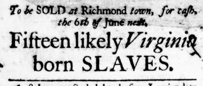 May 26 - Virginia Gazette Purdie and Dixon Slavery 4