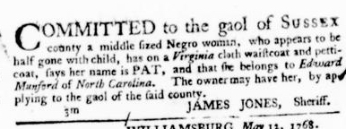 Jul 7 - Virginia Gazette Purdie and Dixon Slavery 6