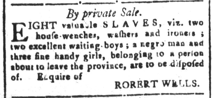 Jul 8 - South Carolina and American General Gazette Slavery 8