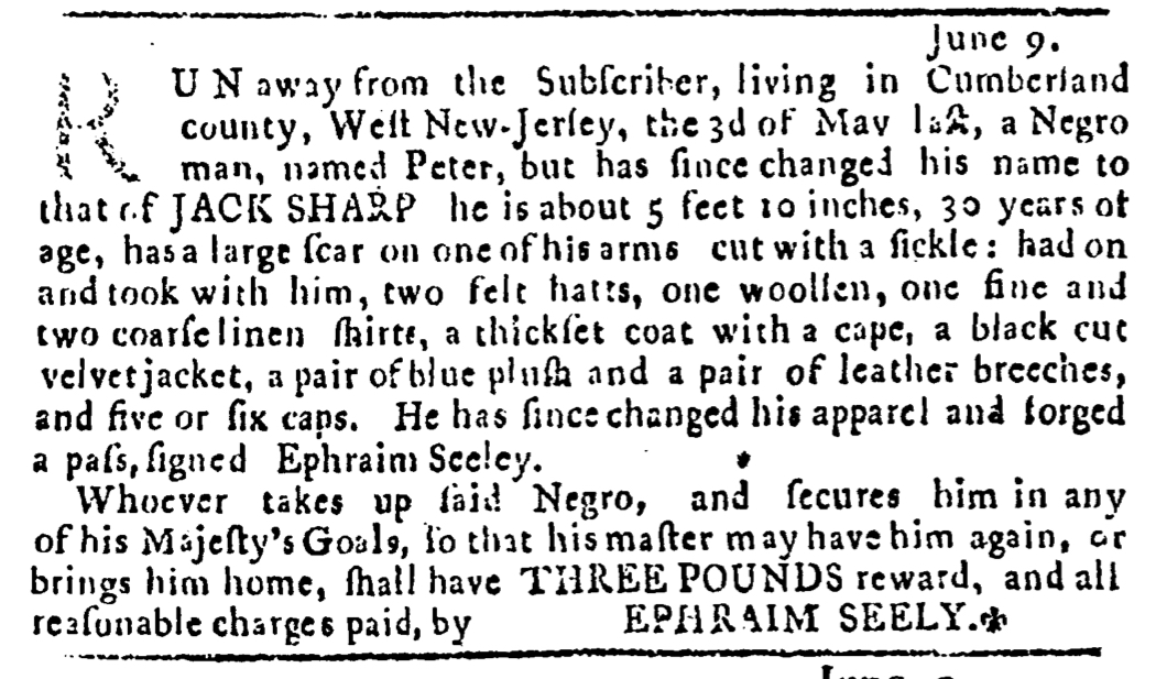 Jun 16 - Pennsylvania Journal Slavery 1