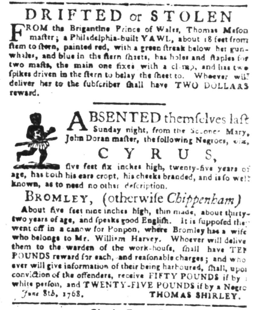 Jun 20 - South-Carolina Gazette Slavery 8
