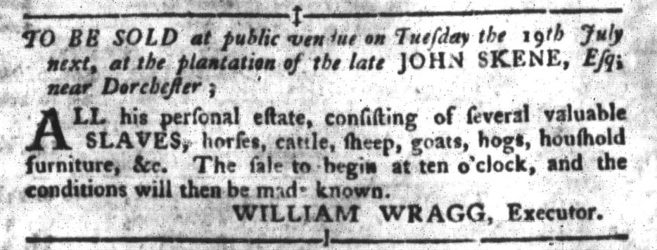 Jun 28 - South-Carolina Gazette and Country Journal Slavery 2