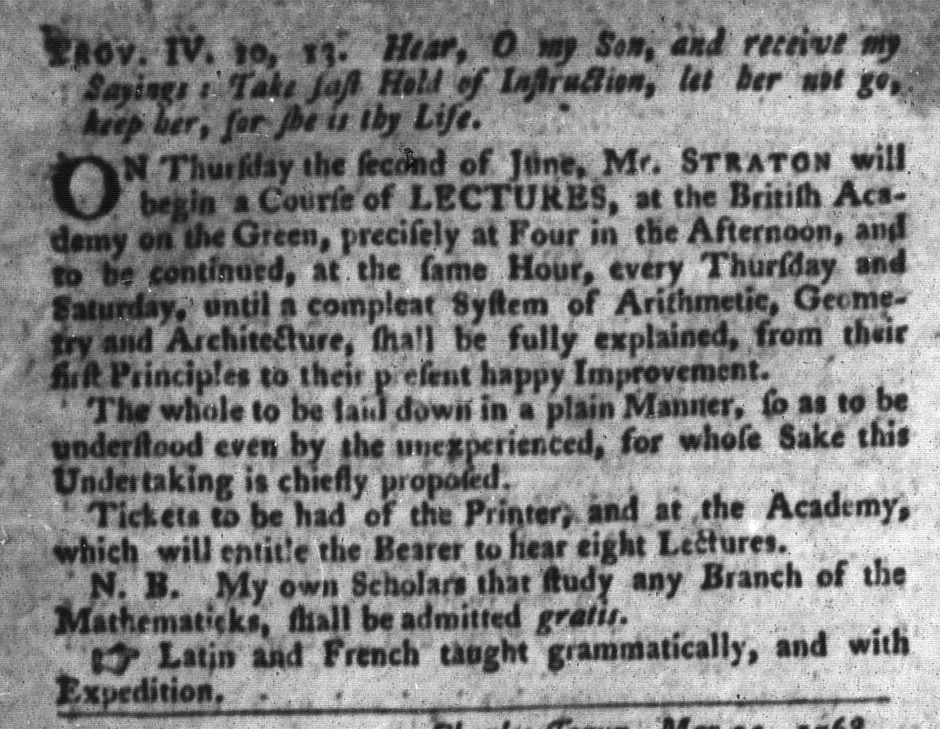 Jun 7 - 6:7:1768 South-Carolina Gazette and Country Journal