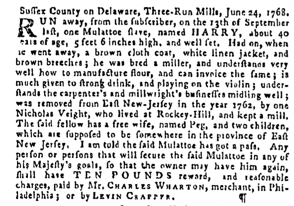 Aug 4 - Pennsylvania Gazette Supplement Slavery 1