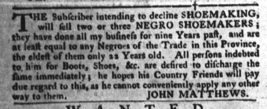Jul 19 - South-Carolina Gazette and Country Journal Slavery 7