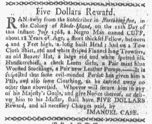 Jul 25 - Boston-Gazette Slavery 1