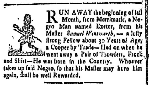 Aug 19 - New-Hampshire Gazette Slavery 1