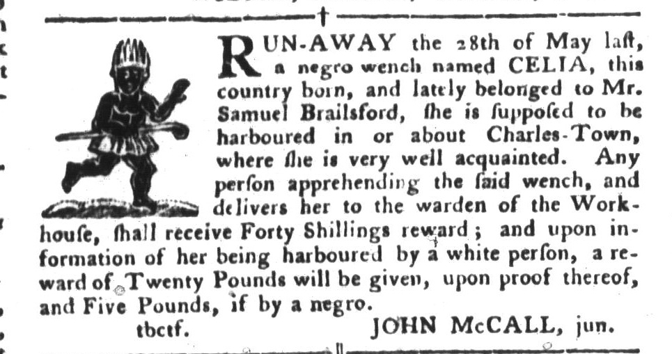 Aug 30 - South-Carolina Gazette and Country Journal Supplement Slavery 3