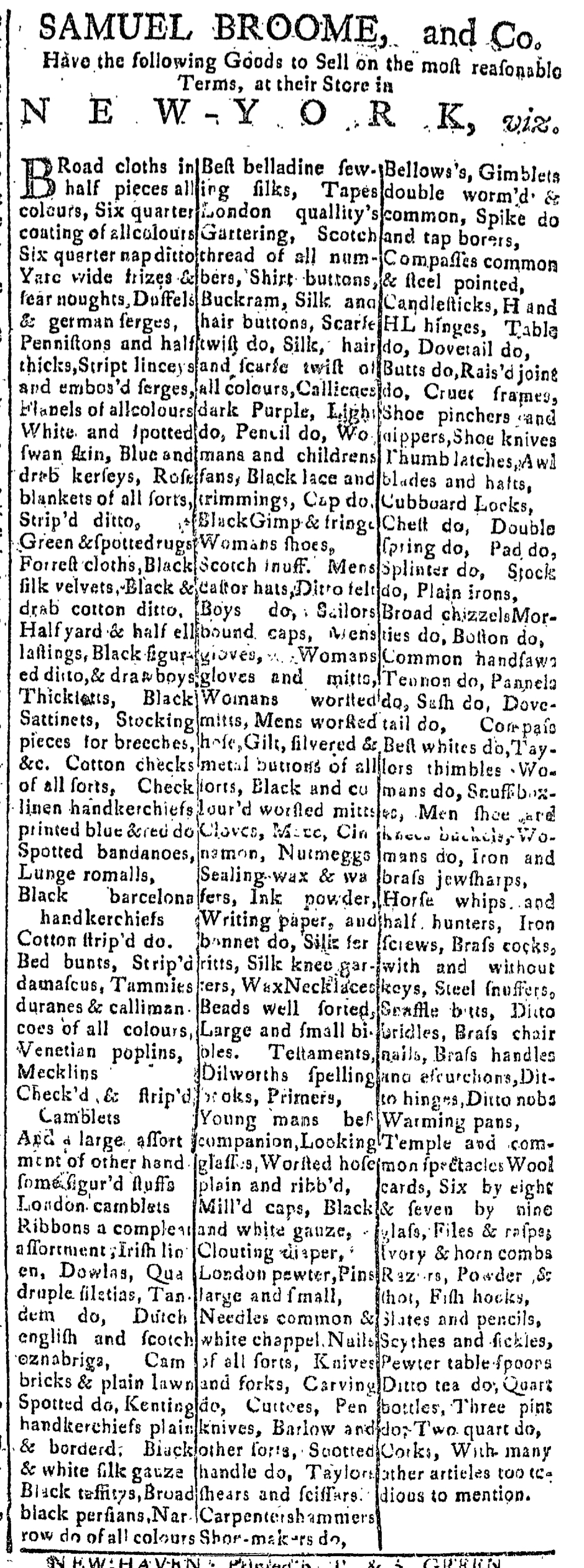 Aug 5 - 8:5:1768 Connecticut Journal