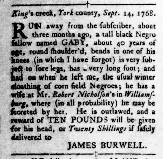 Sep 29 - Virginia Gazette Rind Slavery 8