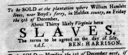 Nov 17 - Virginia Gazette Rind Slavery 11