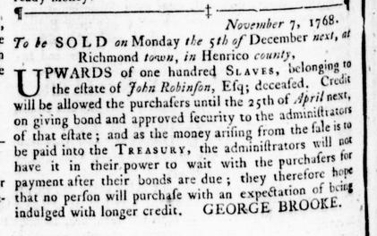 Nov 24 - Virginia Gazette Rind Slavery 12