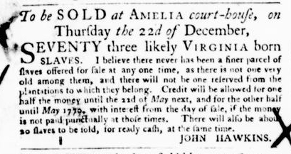 Nov 3 - Virginia Gazette Purdie and Dixon Slavery 4