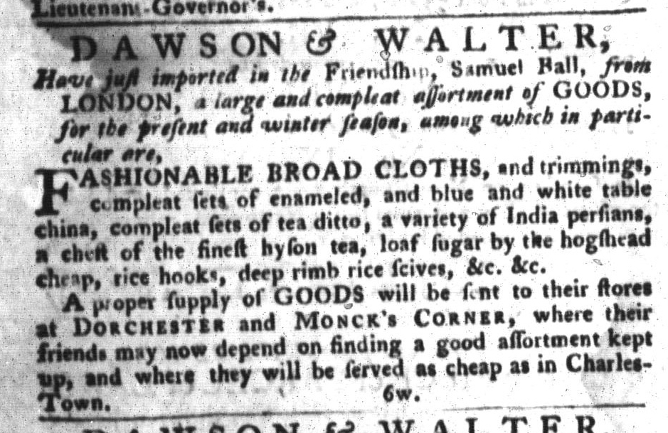 Oct 4 - 10:4:1768 South-Carolina Gazette and Country Journal