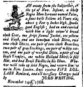 Dec 2 - New-London Gazette Slavery 1