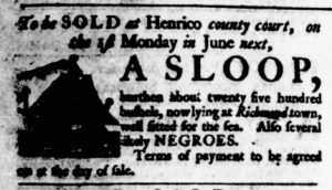 May 11 - Virginia Gazette Purdie and Dixon Supplement Supplement Slavery 1
