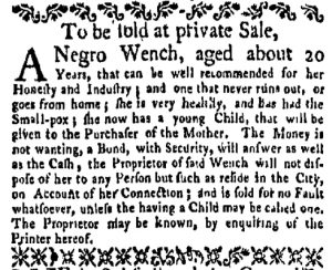 May 22 - New-York Gazette Weekly Mercury Supplement Slavery 2
