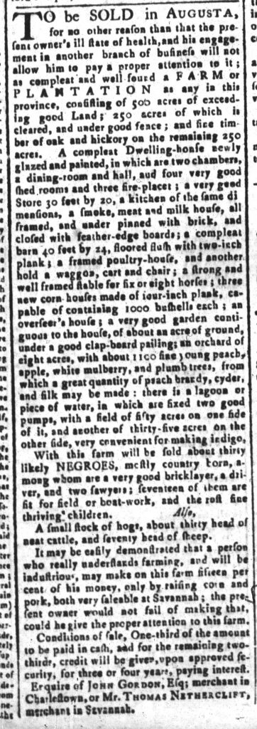 May 22 - South-Carolina and American General Gazette Slavery 3