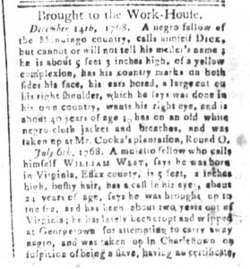May 8 - South-Carolina and American General Gazette Slavery 9
