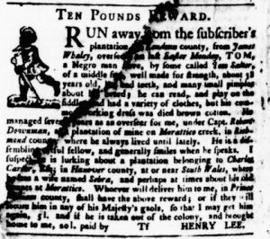 Jun 15 - Virginia Gazette Purdie and Dixon Slavery 7