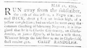 Jun 15 - Virginia Gazette Rind Slavery 5