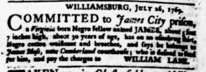 Aug 10 - Virginia Gazette Purdie and Dixon Slavery 8
