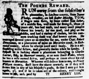 Aug 17 - Virginia Gazette Purdie and Dixon Slavery 8