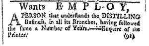 Aug 5 - 8:5:1769 Providence Gazette