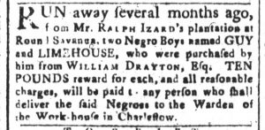Aug 7 - South-Carolina and American General Gazette Slavery 6