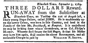 Sep 18 - New-York Gazette or Weekly Post-Boy Slavery 1