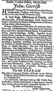 Sep 21 - 9:21:1769 Massachusetts Gazette Draper