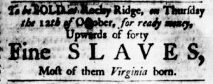 Sep 7 - Virginia Gazette Purdie and Dixon Slavery 6