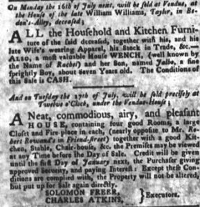 Jul 3 - South-Carolina Gazette and Country Journal slavery 6
