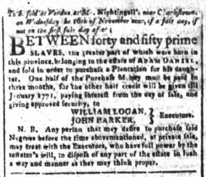 Nov 2 - South-Carolina and American General Gazette Slavery 3